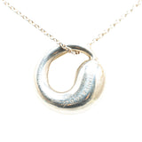 Sterling Silver Eternal Circle Necklace Silver - Lab Luxury Resale