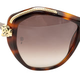 Panthere Wild De Cartier Geometric Sunglasses Brown - Lab Luxury Resale