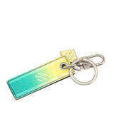 Damier Stripes Tab Key Holder Bag Charm Green - Lab Luxury Resale