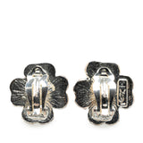 Silver Clover Clip on Earrings Silver - Lab Luxury Resale