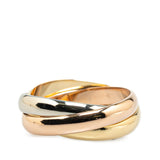 Tricolor 18K Les Must de Cartier Classic Trinity Ring Gold - Lab Luxury Resale