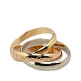 Tricolor 18K Les Must de Cartier Classic Trinity Ring Gold - Lab Luxury Resale