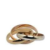 Tricolor 18K Les Must de Cartier Classic Trinity Ring Gold - Lab Luxury Resale