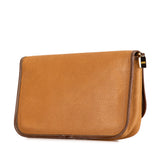 Leather Anagram Clutch Brown - Lab Luxury Resale