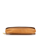 Leather Anagram Clutch Brown - Lab Luxury Resale