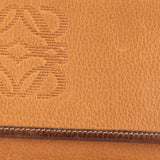 Leather Anagram Clutch Brown - Lab Luxury Resale