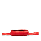 Calfskin Intrecciato Cassette Belt Bag Red - Lab Luxury Resale