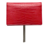 Small Embossed Kate Tassel Wallet on Chain Red - Lab Luxury Resale