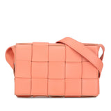 Calfskin Intrecciato Cassette Crossbody Pink - Lab Luxury Resale