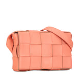 Calfskin Intrecciato Cassette Crossbody Pink - Lab Luxury Resale