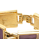 Gold Plated Enamel Bracelet Gold - Lab Luxury Resale