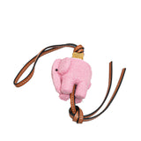 LOEWE Felt and Calfskin Elephant Bag Charm