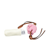 Felt and Calfskin Elephant Bag Charm Pink - Lab Luxury Resale