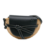 Mini Raffia Gate Crossbody Brown - Lab Luxury Resale