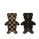 Monogram Nonours Teddy Bear Pin Brooch Set Black - Lab Luxury Resale