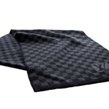 Damier Wool Scarf Gray - Lab Luxury Resale