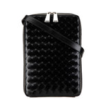 Nappa Intrecciato Zip Around Crossbody Black - Lab Luxury Resale