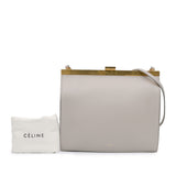 Mini Smooth Calfskin Clasp Bag Gray - Lab Luxury Resale