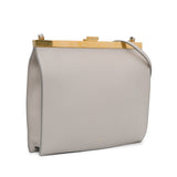 Mini Smooth Calfskin Clasp Bag Gray - Lab Luxury Resale