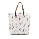 Printed Tote Bag White - Lab Luxury Resale