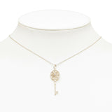 Diamond Daisy Key Necklace Silver - Lab Luxury Resale