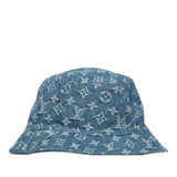 Monogram Essential Reversible Bucket Hat Blue - Lab Luxury Resale