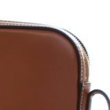 Mini Triomphe Calfskin Camera Shoulder Bag Brown - Lab Luxury Resale