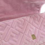 Zucca Embossed Velvet Baguette Satchel Pink - Lab Luxury Resale