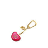 Pomme D'Amour Coeur Rayures Heart Bag Charm Pink - Lab Luxury Resale