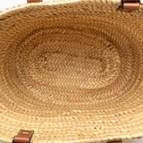 Large Raffia Basket Bag Brown - Lab Luxury Resale