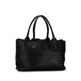 Small Intrecciato Cabat Tote Black - Lab Luxury Resale