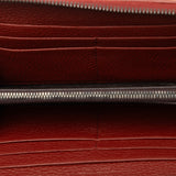 Intrecciato Zip Around Long Wallet Red - Lab Luxury Resale