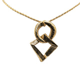 Gold Plated Rhombus Chain Necklace Gold - Lab Luxury Resale