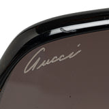 Interlocking G Diamante Round Tinted Sunglasses Black - Lab Luxury Resale