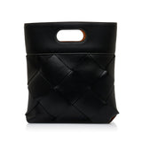 Small Maxi Intrecciato Slip Handbag Black - Lab Luxury Resale