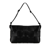 Maxi Intrecciato Cassette Pouch on Strap Black - Lab Luxury Resale