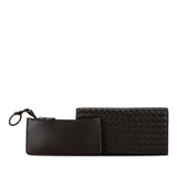 Intrecciato Leather Long Wallet Brown - Lab Luxury Resale