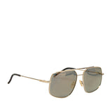 Fendi Gold Mirrored Navigator Metal Aviator Sunglasses 0007 Gold