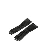 Lambskin Leather Tall Gloves Black - Lab Luxury Resale