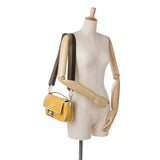 Fendi Sarah Coleman FF Canvas Fisheye  Baguette Satchel