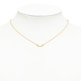 Tiffany 18K Mini T Smile Pendant Necklace Gold