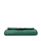 Raffia Horsebit 1955 Chain Bag Green - Lab Luxury Resale