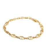 Gold Plated CD Chain Bracelet Gold - Lab Luxury Resale