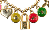 Enamel And Brass Pastilles Key Chain & Bag Charm Gold - Lab Luxury Resale