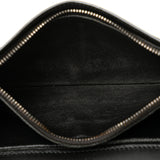 Intrecciato Bifold Leather Long Wallet Black - Lab Luxury Resale