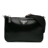 Leather Crossbody Bag Black - Lab Luxury Resale