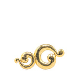 Yves Saint Laurent Gold Plated Whirlpool Brooch