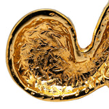 Gold Plated Whirlpool Brooch Gold - Lab Luxury Resale