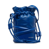 Small The Curve Bucket Bag Blue - Lab Luxury Resale