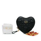 DiorAmour Caro Heart Pouch with Chain Black - Lab Luxury Resale